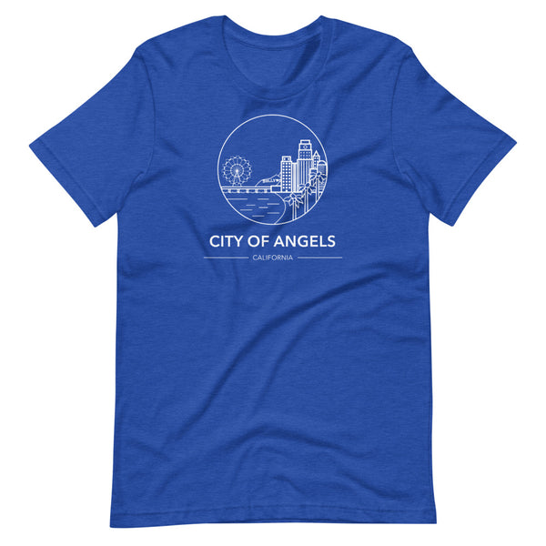  Los Angeles Vivid Fuchsia City of Angels T-shirt : Clothing,  Shoes & Jewelry