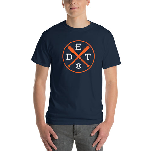 Detroit Crossed Baseball Bats T-Shirt