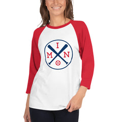 Minnesota Baseball Shirt 3/4 Sleeve Raglan
