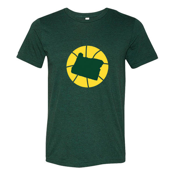 Oregon Basketball State T-Shirt - Citizen Threads Apparel Co. - 1