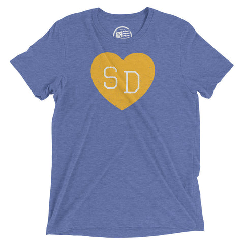 San Diego Heart T-Shirt - Citizen Threads Apparel Co. - 1