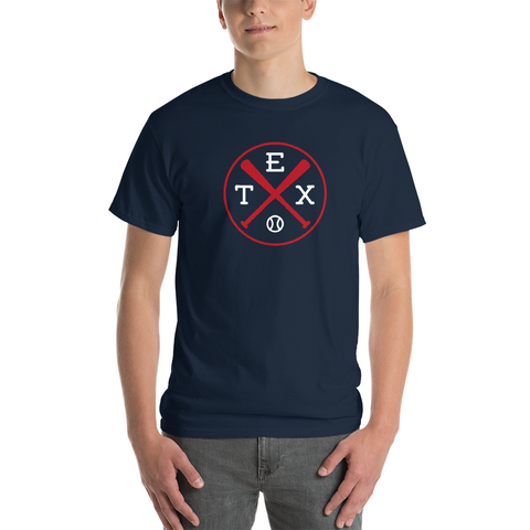 Texas Crossed Baseball Bats T-Shirt