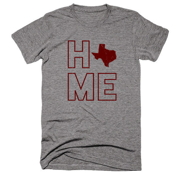Texas Home T-Shirt | Maroon - Citizen Threads Apparel Co.