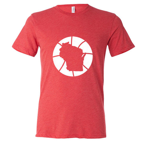 Wisconsin Basketball State T-Shirt - Citizen Threads Apparel Co. - 1