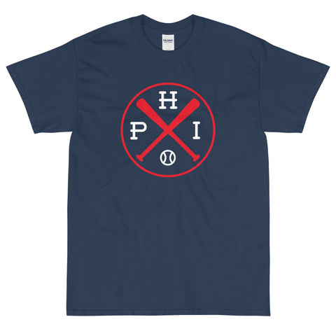 Philadelphia Crossed Baseball Bats T-Shirt