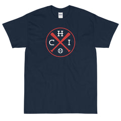 Chicago Baseball T-Shirt Triblend Crossed Baseball Bats