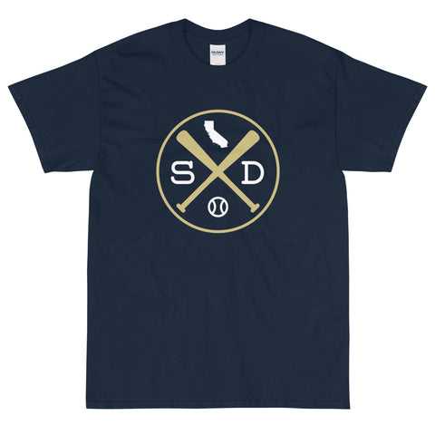 San Diego Crossed Baseball Bats T-Shirt