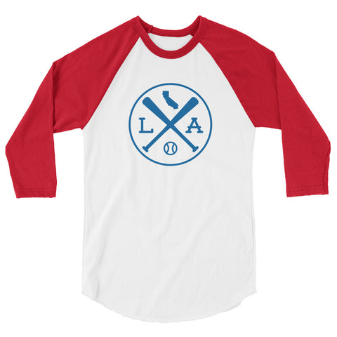 LA Baseball Raglan 3/4 Sleeve Shirt